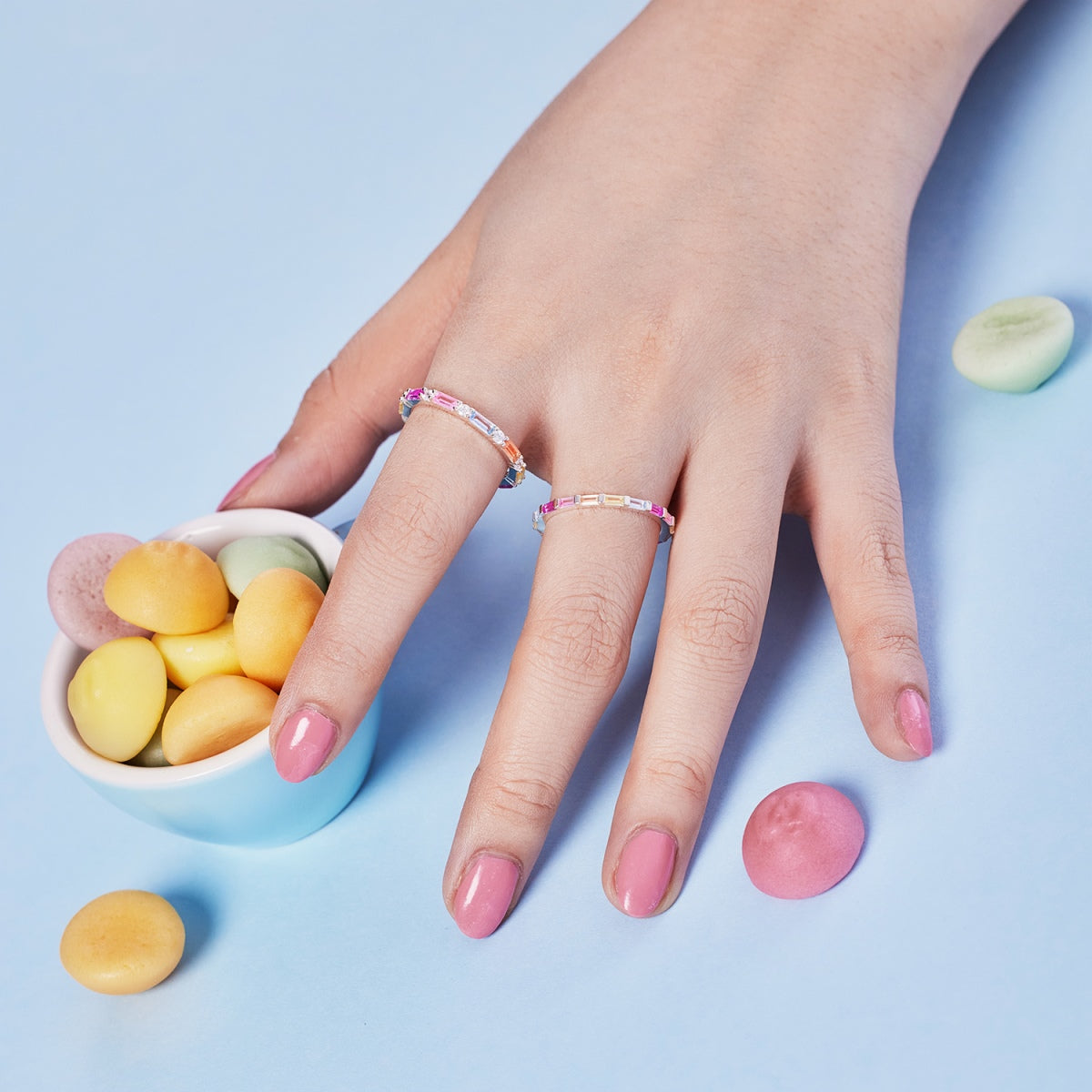 [Lumi Jewelry]Lively In Shades Elegant Radiant Cut Daily Ring