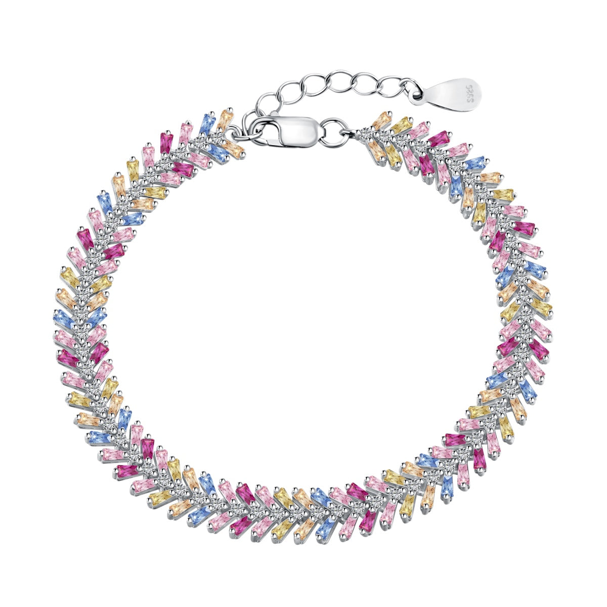[Lumi Jewelry]Dainty Radiant Emerald Cut Daily Bracelet