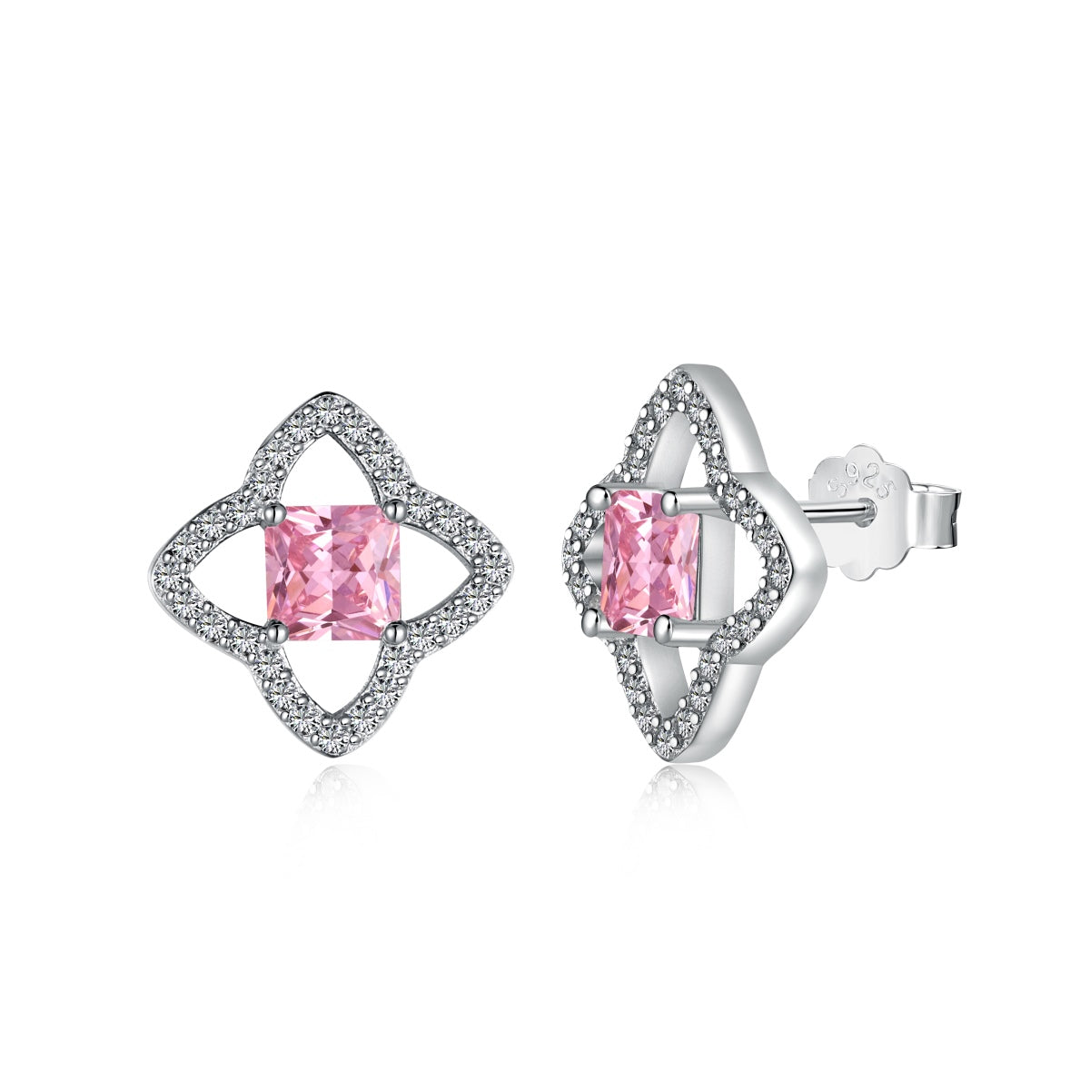 [Lumi Jewelry]Elegant Star Shape Princess Cut Daily Earrings