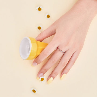[Lumi Jewelry]Charming Colorful Round Cut Daily Ring