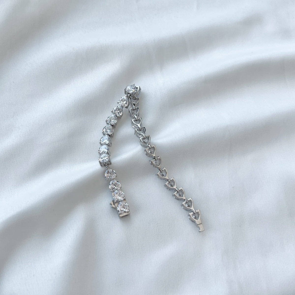 [Lumi Jewelry]0.75 Carat Elegant Romantic Heart Shape Lover Bracelet