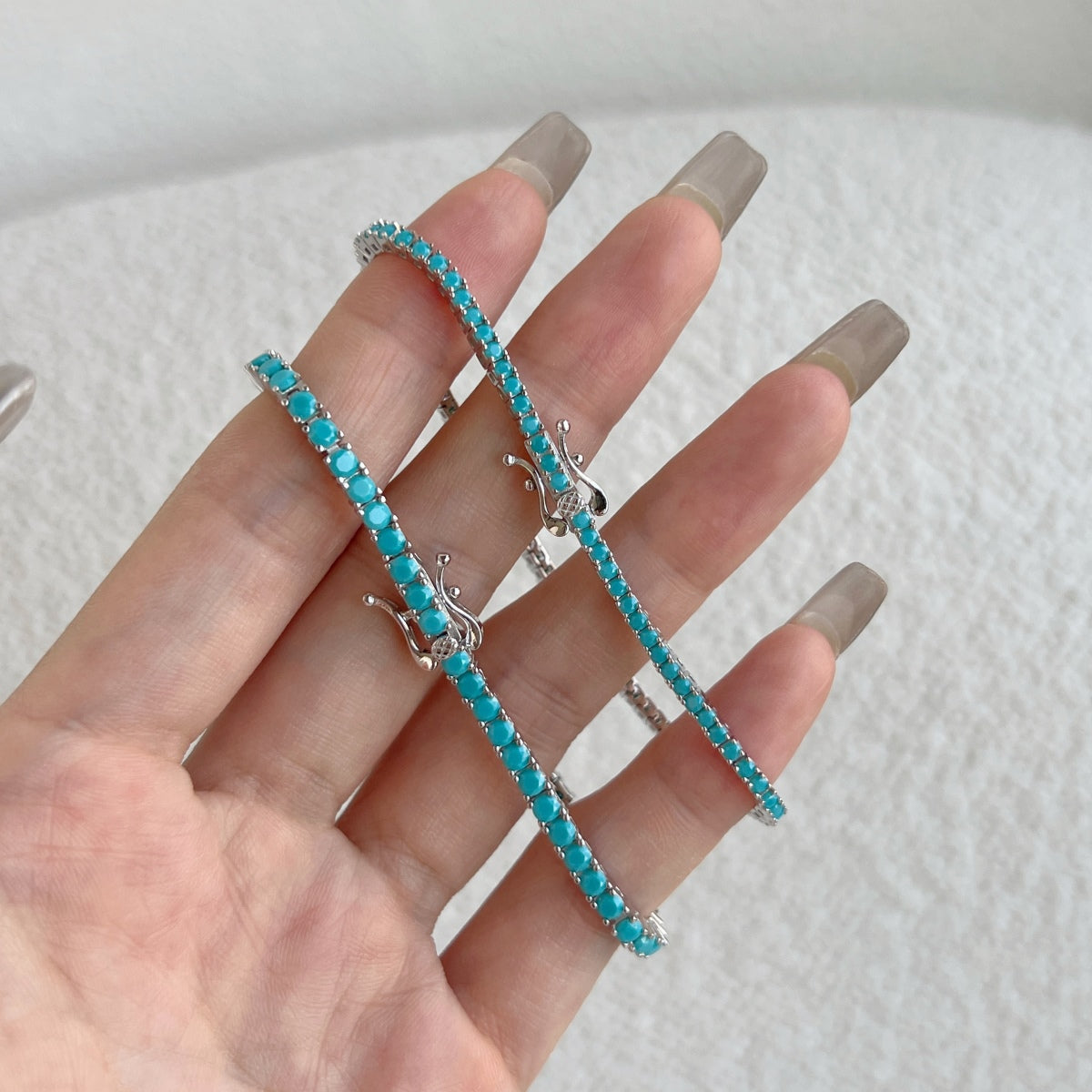 [Lumi Jewelry]Dazzling Exquisite Round Cut Daily Bracelet