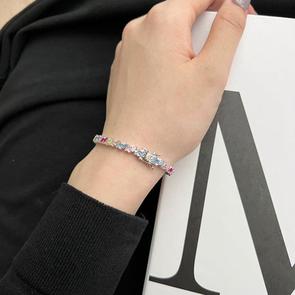 [Lumi Jewelry]Ornate Sparkling Multi Cut Party Bracelet
