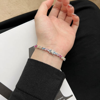 [Lumi Jewelry]Ornate Sparkling Multi Cut Party Bracelet