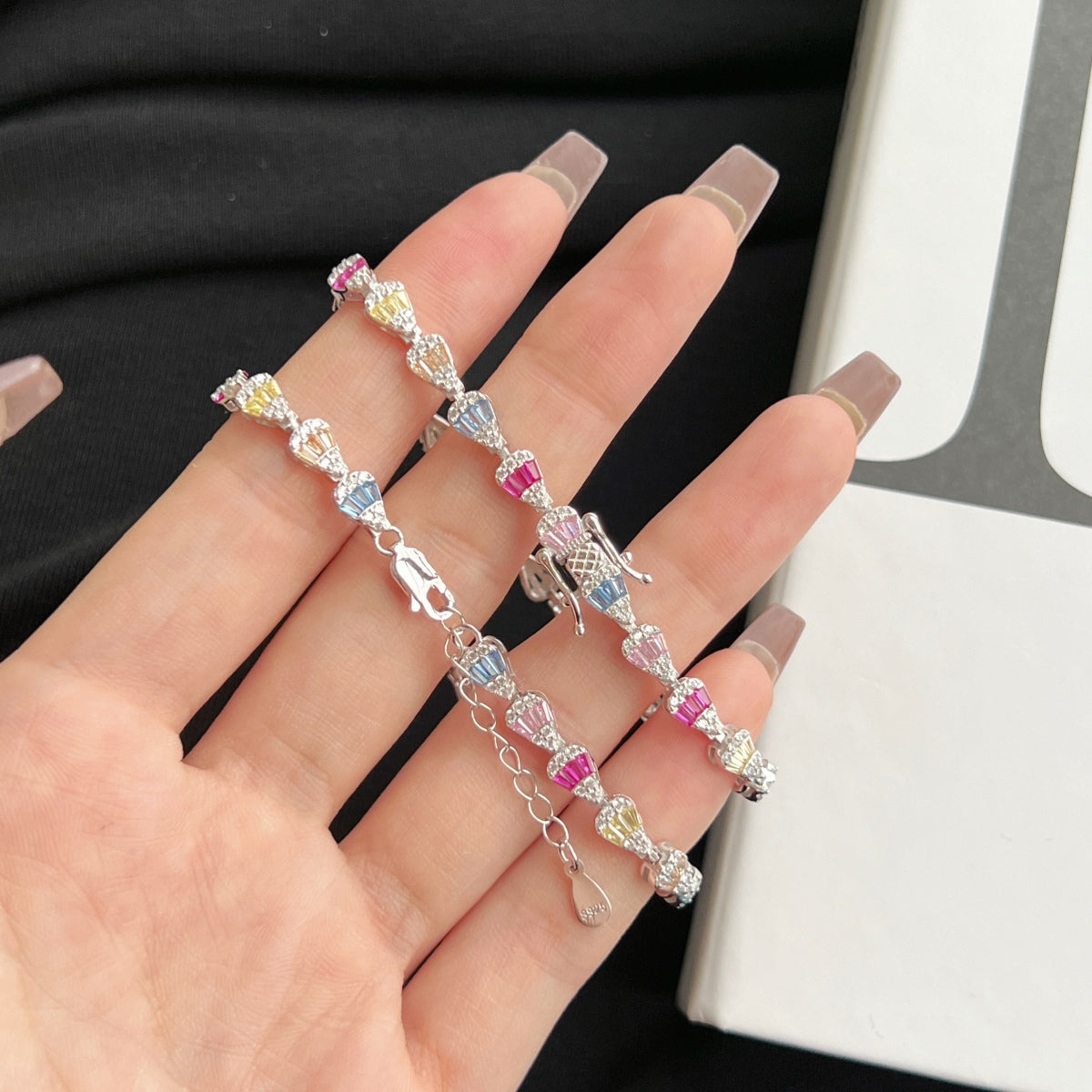 [Lumi Jewelry]Radiant Water Drop Shape Daily Bracelet