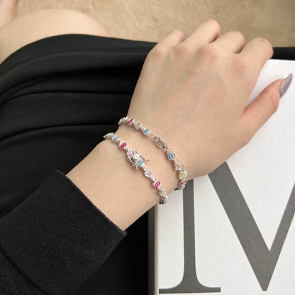 [Lumi Jewelry]Radiant Water Drop Shape Daily Bracelet