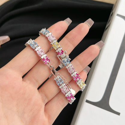 [Lumi Jewelry]Delicate Colorful Multi Cut Party Bracelet