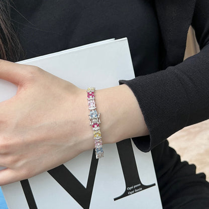 [Lumi Jewelry]Delicate Colorful Multi Cut Party Bracelet