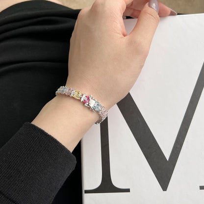 [Lumi Jewelry]Delicate Colorful Multi Cut Party Bracelet