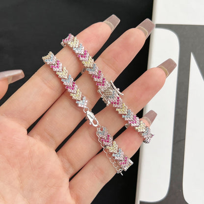 [Lumi Jewelry]Ornate Sparkling Round Cut Party Bracelet
