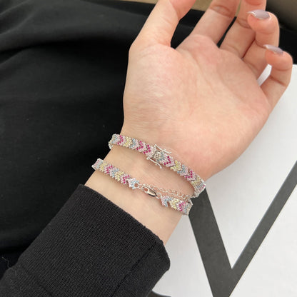 [Lumi Jewelry]Ornate Sparkling Round Cut Party Bracelet