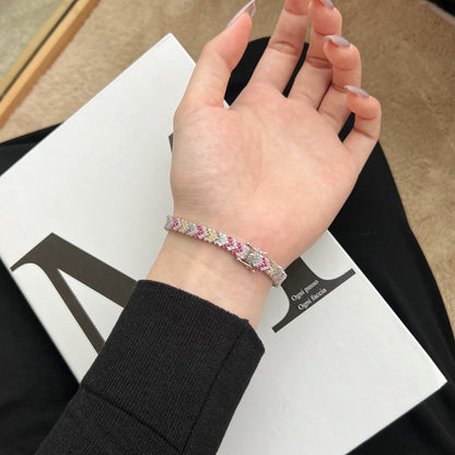[Lumi Jewelry]Ornate Sparkling Round Cut Party Bracelet