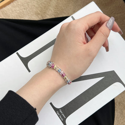 [Lumi Jewelry]Sparkling Exquisite Multi Cut Party Bracelet