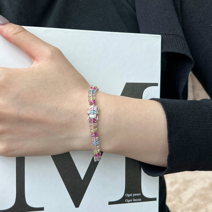 [Lumi Jewelry]Sparkling Exquisite Multi Cut Party Bracelet