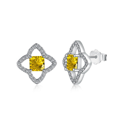 [Lumi Jewelry]Elegant Star Shape Princess Cut Daily Earrings