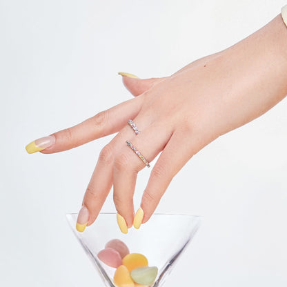 [Lumi Jewelry]Dainty Ebullient Round Cut Daily Ring