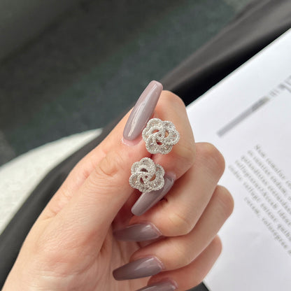 [Lumi Jewelry]Exquisite Flower Shape Daily Earrings