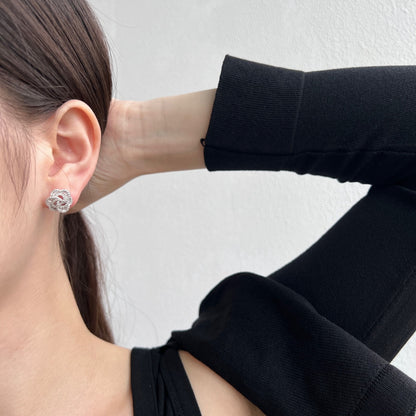[Lumi Jewelry]Exquisite Flower Shape Daily Earrings