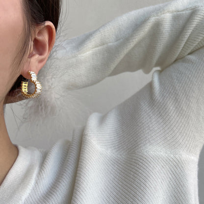 [Lumi Jewelry]Radiant Heart Cutout Earrings