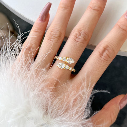 [Lumi Jewelry]Delicate Lively Snake Shape Daily Ring