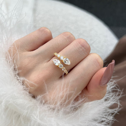 [Lumi Jewelry]Delicate Lively Snake Shape Daily Ring