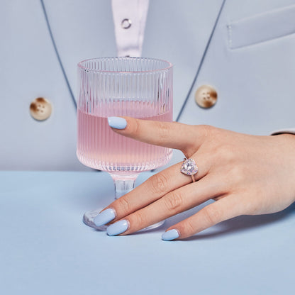 [Lumi Jewelry]Delicate Ebullient Heart Shape Wedding Ring