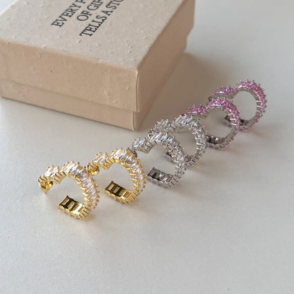 [Lumi Jewelry]Radiant Heart Cutout Earrings