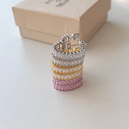 [Lumi Jewelry]Radiant Heart Cutout Earrings