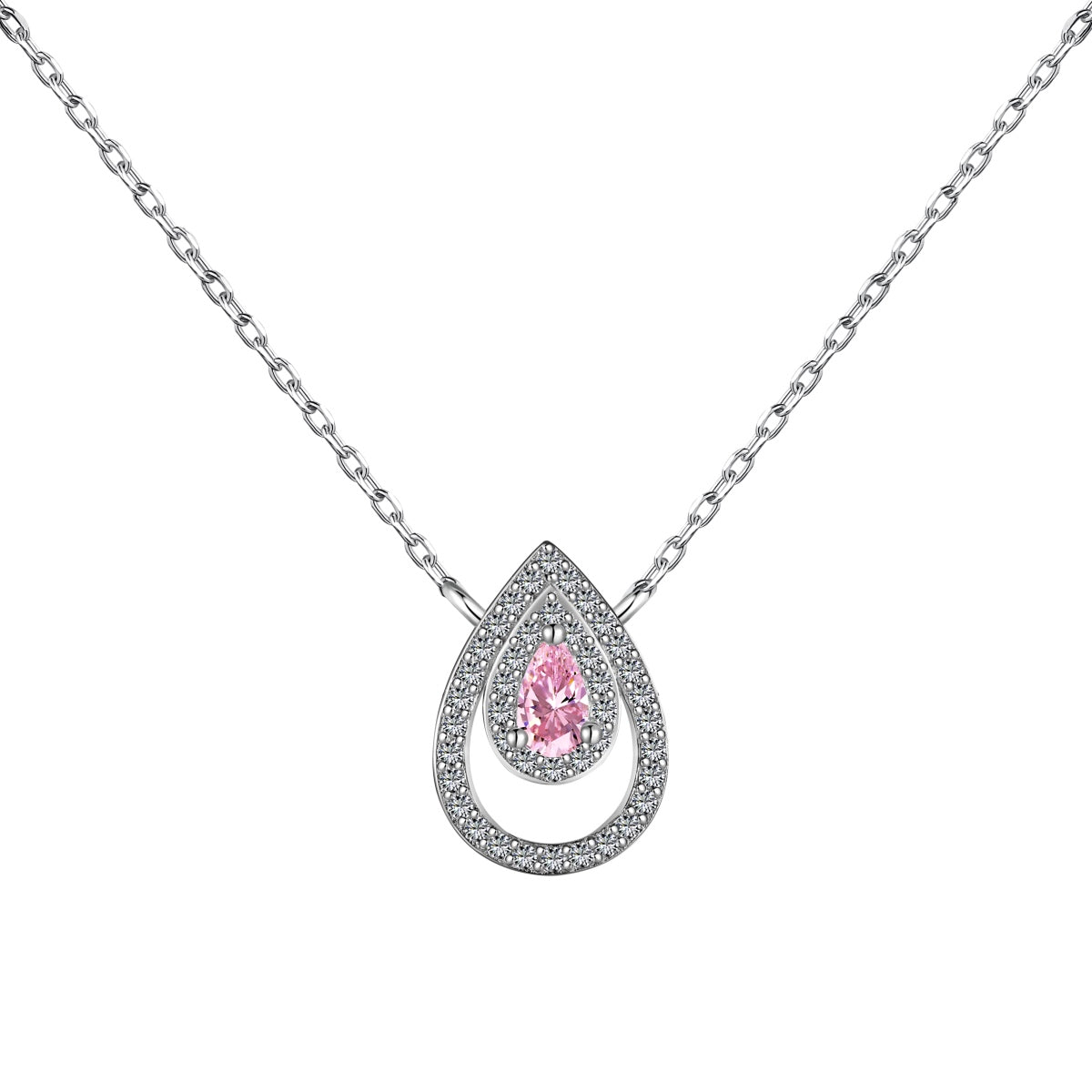 [Lumi Jewelry]Sparkling Pear Cut Necklace