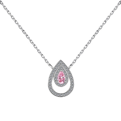 [Lumi Jewelry]Sparkling Pear Cut Necklace