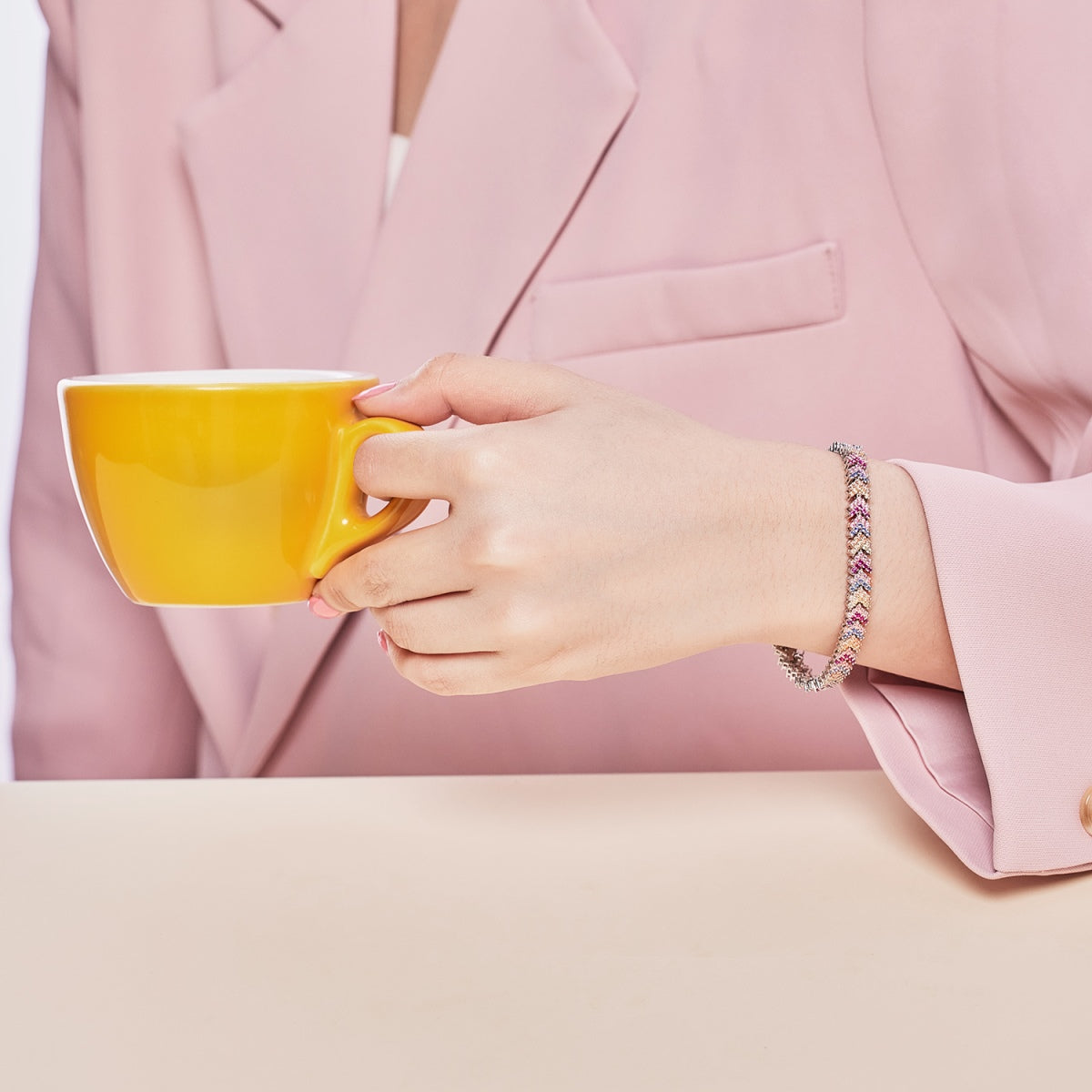 [Lumi Jewelry]Ornate Sparkling Round Cut Party Bracelet