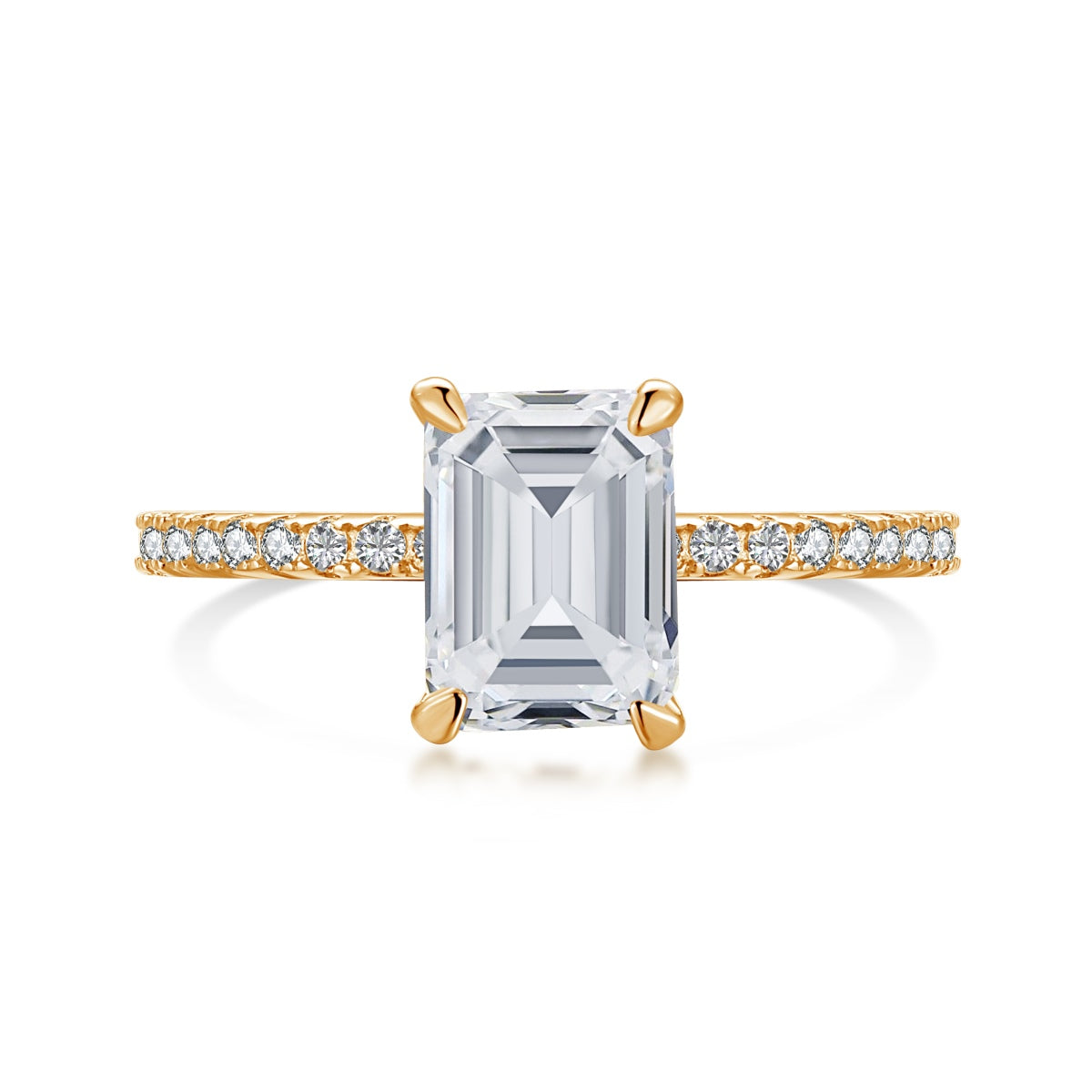 [Lumi Jewelry]2.0 Carat Scintillating Ornate Radiant Cut Party Ring
