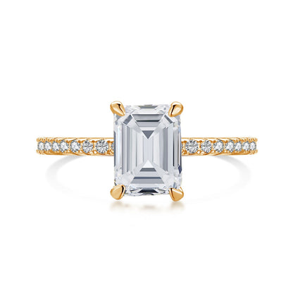 [Lumi Jewelry]2.0 Carat Scintillating Ornate Radiant Cut Party Ring
