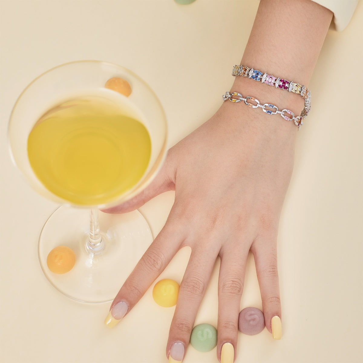 [Lumi Jewelry]Dazzling Colorful Daily Bracelet