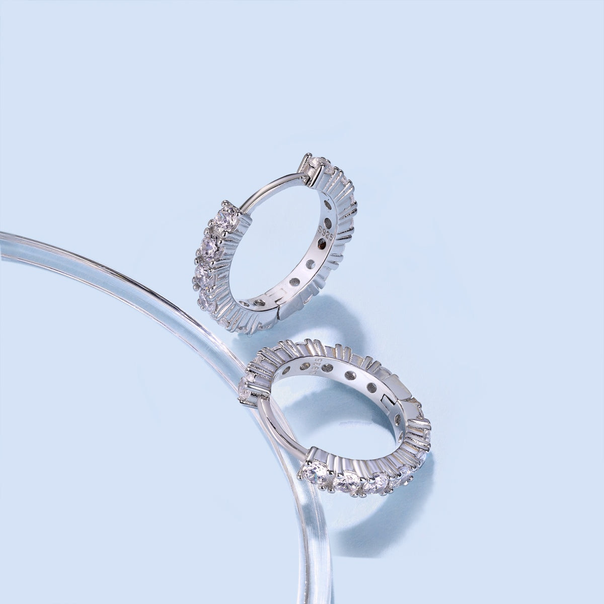 [Lumi Jewelry]Radiant Colorful Round Cut Earrings