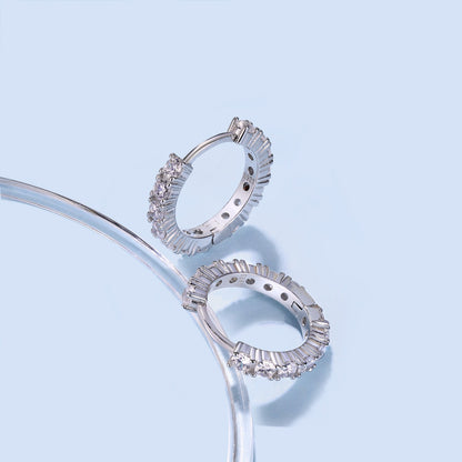 [Lumi Jewelry]Radiant Colorful Round Cut Earrings