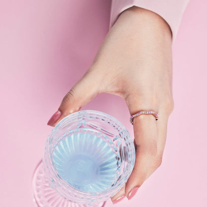 [Lumi Jewelry]Dainty Colorful Round Cut Party Ring
