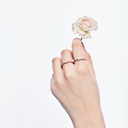 [Lumi Jewelry]Dainty Colorful Round Cut Party Ring