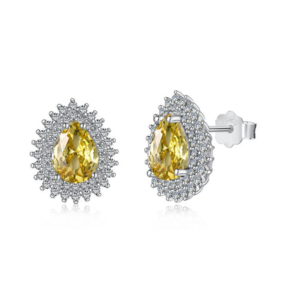 [Lumi Jewelry]Delicate Gorgeous Pear Cut Daily Earrings