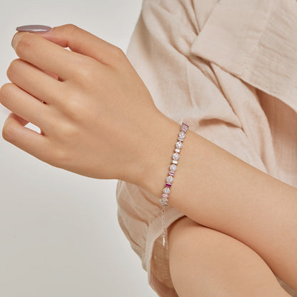 [Lumi Jewelry]Radiant Colorful Round Shape Daily Bracelet