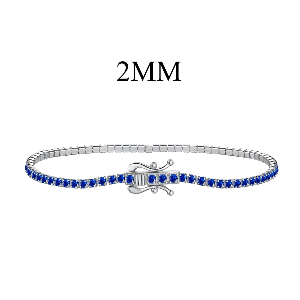 [Lumi Jewelry]Radiant Colorful Round Cut Party Bracelet