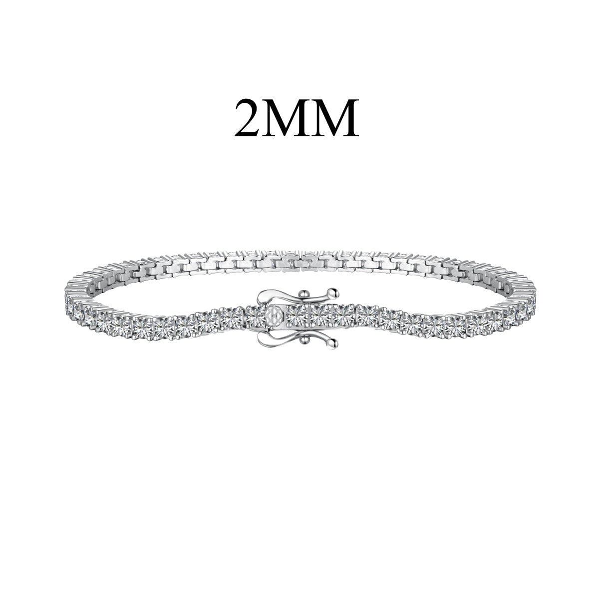 [Lumi Jewelry]Dazzling Exquisite Round Cut Daily Bracelet