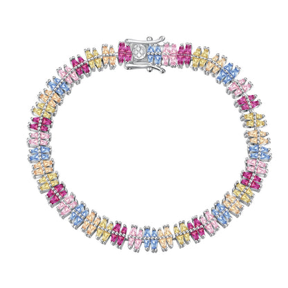 [Lumi Jewelry]Sparkling Exquisite Multi Cut Party Bracelet