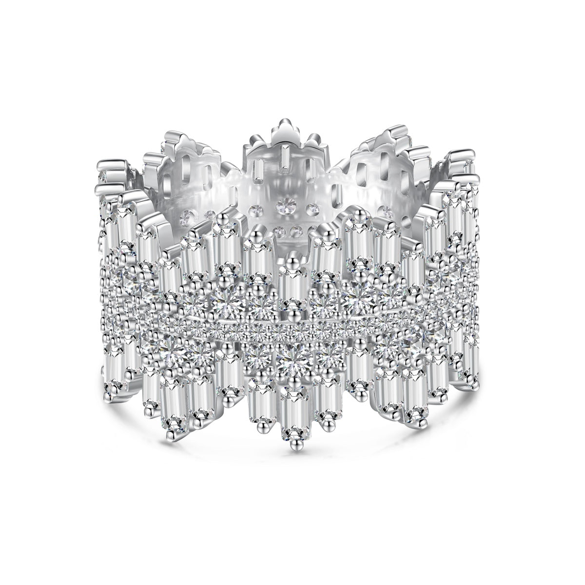[Lumi Jewelry]Luxurious Colorful Radiant Cut Daily Ring