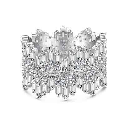 [Lumi Jewelry]Luxurious Colorful Radiant Cut Daily Ring