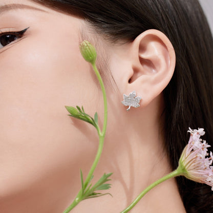 [Lumi Jewelry]Exquisite Maple Leaf Design Earrings