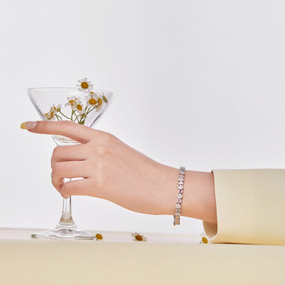 [Lumi Jewelry]Dazzling Radiant Multi Cut Daily Bracelet
