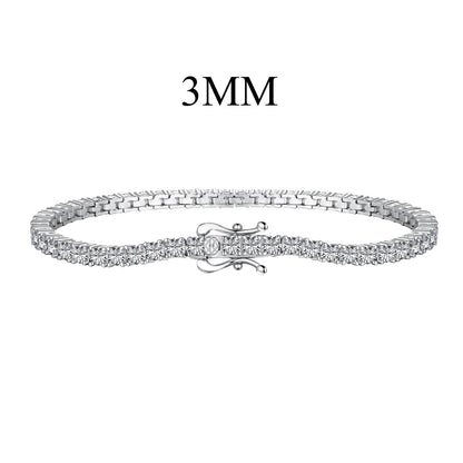 [Lumi Jewelry]Dainty Charming Round Cut Tennis Bracelet