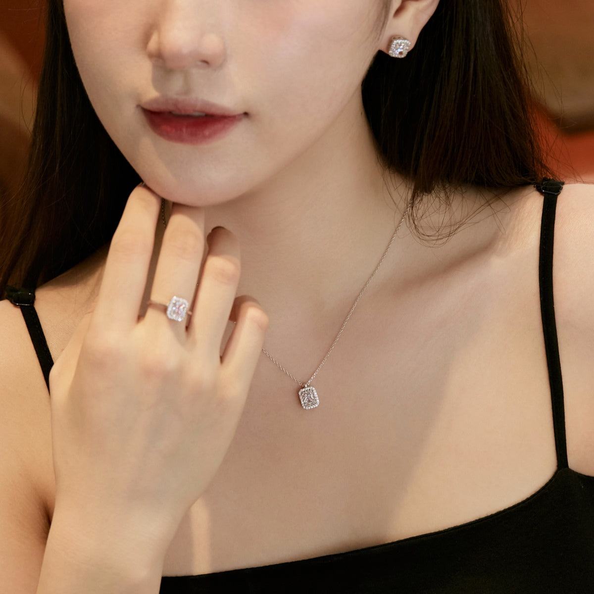 [Lumi Jewelry]1.0 Carat Luxurious Dainty Emerald Cut Daily Earrings