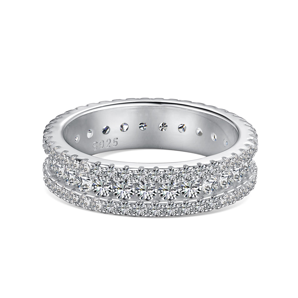 [Lumi Jewelry]Delicate Colorful Round Cut Daily Ring